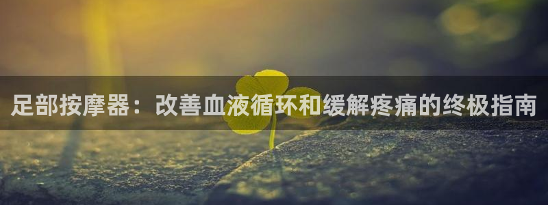 意昂体育3平台APP：足部按摩器：改善血液循环和缓解