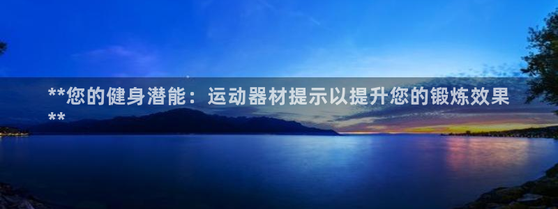 意昂体育3平台注册流程视频：**您的健身潜能：运动器