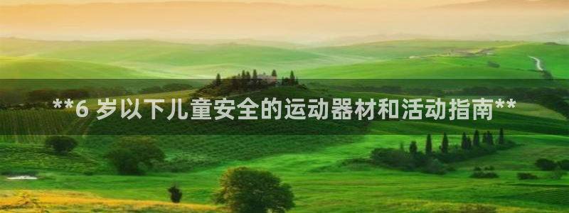 意昂3娱乐：**6 岁以下儿童安全的运动器材和活动指