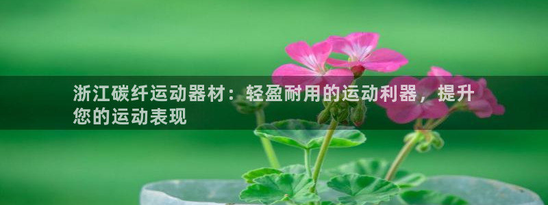意昂体育3平台注册：浙江碳纤运动器材：轻盈耐用的运动