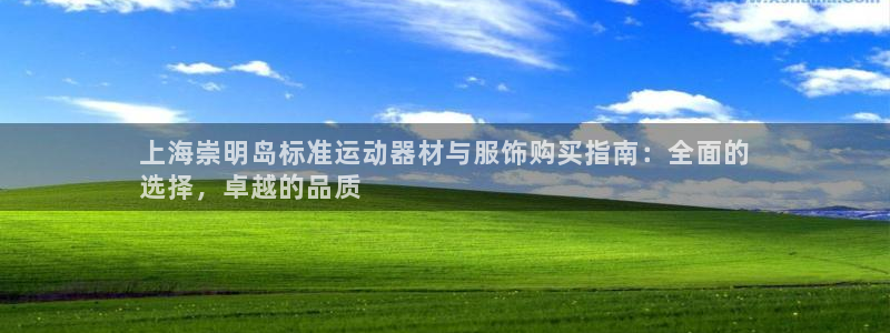 意昂3五金厂：上海崇明岛标准运动器材与服饰购买指南：